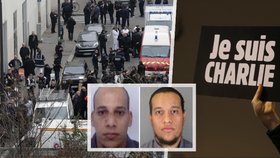Útok na redakci satirického časopisu Charlie Hebdo: Teroristé zavraždili 12 lidí.