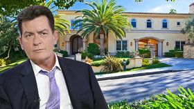 Trest za HIV? Charlie Sheen kvůli vlně vydírání a pornožalob prodává dvě vily!