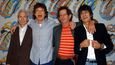 Veteráni Rolling Stones - Zleva Charlie Watts, Mick Jagger, Keith Richards a Ron Wood.