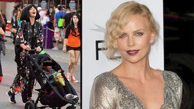 Charlize Theron v šíleném modelu dováděla s dětmi v Disneylandu