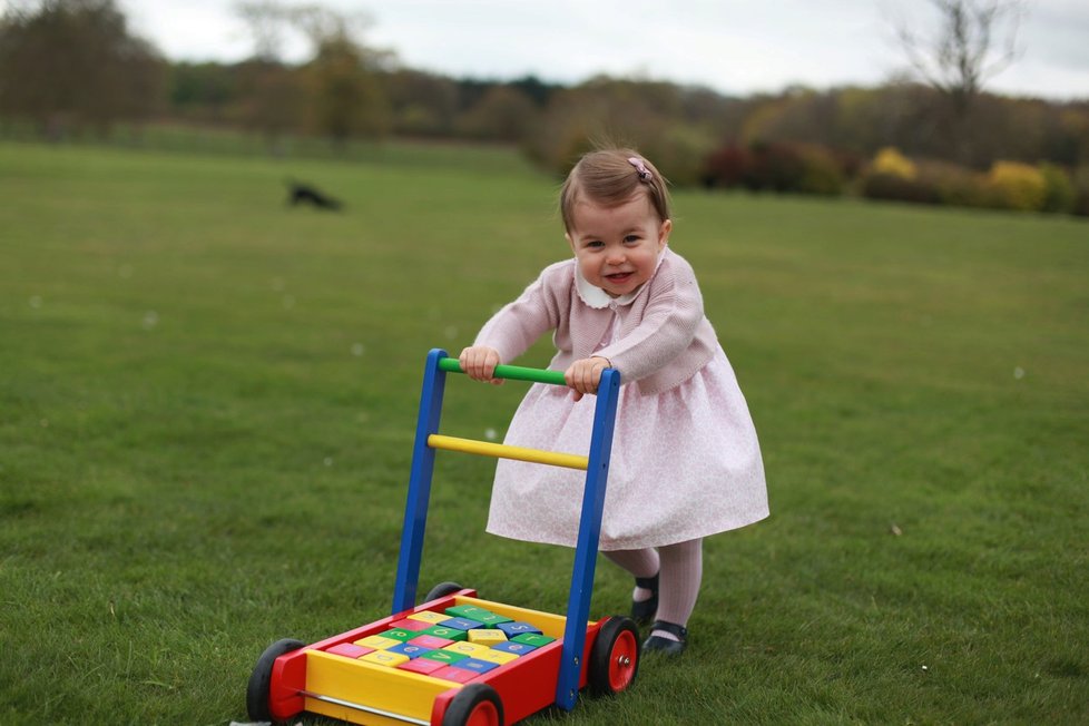 Princezna Charlotte krátce před prvními narozeninami