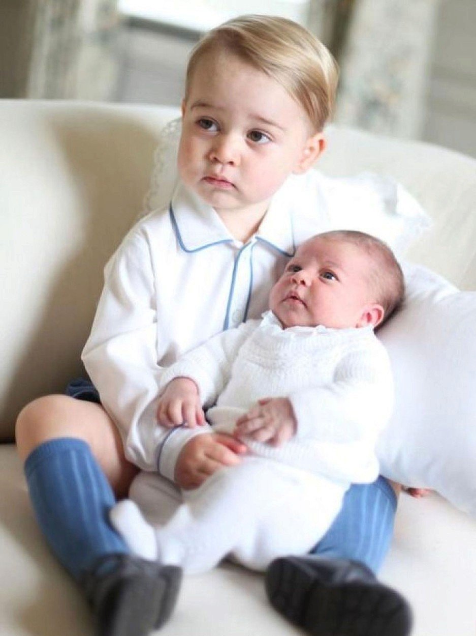 První společná oficiální fotka princezny Charlotte a prince George z června 2015