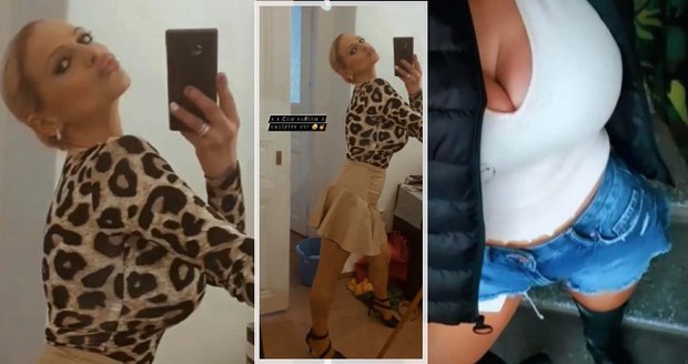 A v čem uklízíte vy? Charlotte provokuje v sexy oblečení.