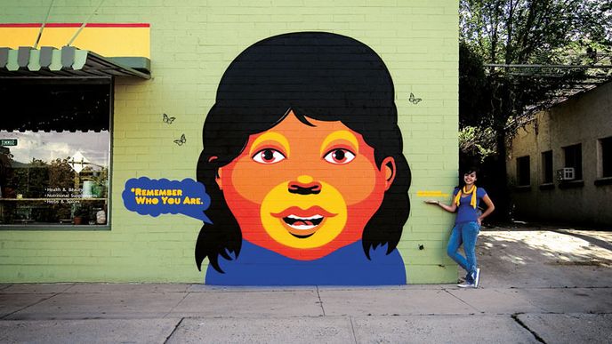 Jedna z Chasových amerických realizací. V Los Angeles m.j. vystavoval s největší hvězdou současného street artu Banksym.