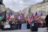 Demonstrace proti povinnému očkování: Na Václavák přišlo zhruba 3000 odpůrců