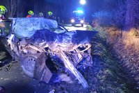 Vážná nehoda u Chebu: Těžce se zranili čtyři lidé!