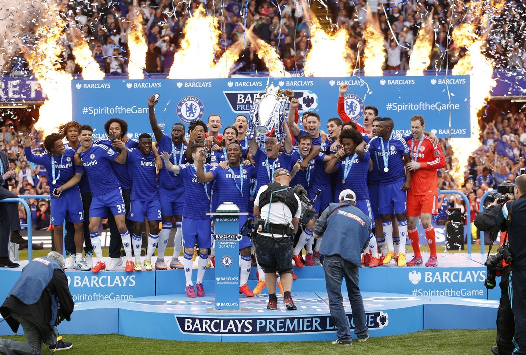 Fotbalisté Chelsea slaví titul anglické Premier League