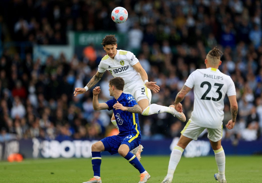 Fotbalisté Chelsea v utkání s Leeds United