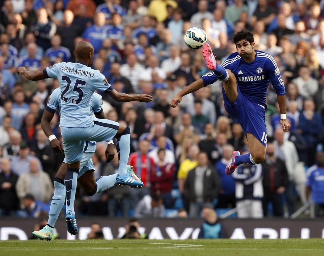 Diego Costa se tentokrát střelecky neprosadil, Chelsea remizovala s Manchesterem City 1:1