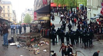 Bitka v Paříži! Stovky chuligánů PSG a Chelsea se řezaly v centru