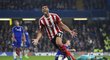 Útočník Southamptonu Graziano Pellè slaví gól do sítě Chelsea