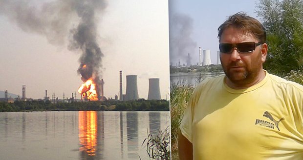 Rybář svědkem výbuchu chemičky Unipetrol v Litvínově: Oheň šel až do 40 metrů!