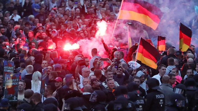 Protesty v Chemnitzu