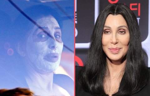 Cher zapomněla, že Halloween už byl: Děsila okolí v pleťové masce
