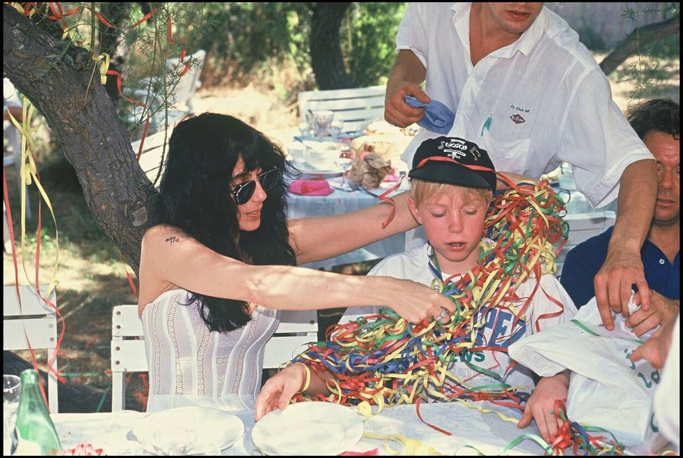 Cher se synem Elijahem Blue Allmanem