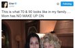 Cher s maminkou, která na sobě nemá make-up.