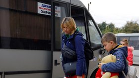 Evakuace obyvatel v Chersonské oblasti