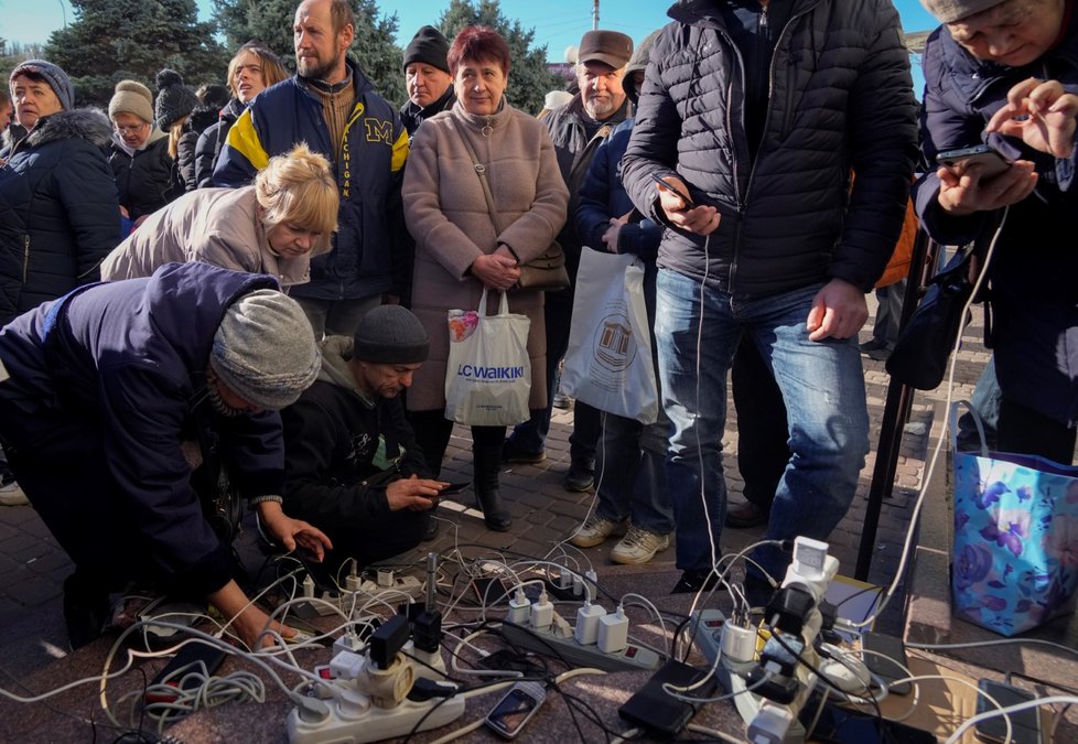 Problémy s dodávkami energií v Chersonu (15.11.2022)