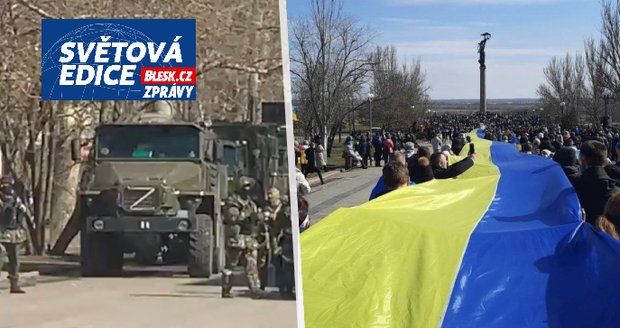 Krev v ulicích Chersonu! Rusové střílí do demonstrantů? Moskva tam chce novou lidovou republiku 