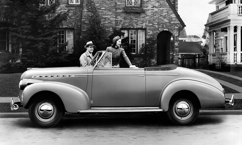 Dvoudveřový kabriolet Chevrolet Special Deluxe z roku 1940.