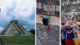 Návštěvnice zneuctila mayskou pyramidu v Mexiku: Na turistku se vrhl rozzuřený dav!