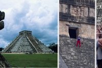 Návštěvnice zneuctila mayskou pyramidu v Mexiku: Na turistku se vrhl rozzuřený dav!