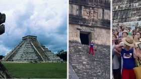 Návštěvnice zneuctila mayskou pyramidu v Mexiku: Na turistku se vrhl rozzuřený dav!