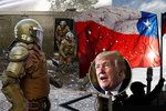 Trump podezírá zahraniční síly z podporování chilských nepokojů.