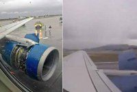 Horor na palubě: Letadlu se za letu začal rozpadat motor