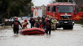 Záplavy v Chile (21. 8. 2023).