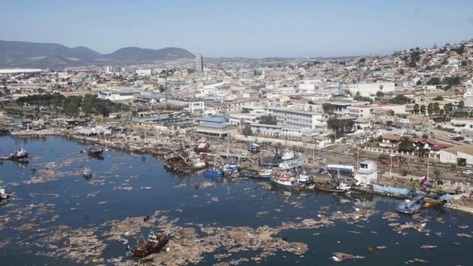 Město Coquimbo zasáhla tsunami