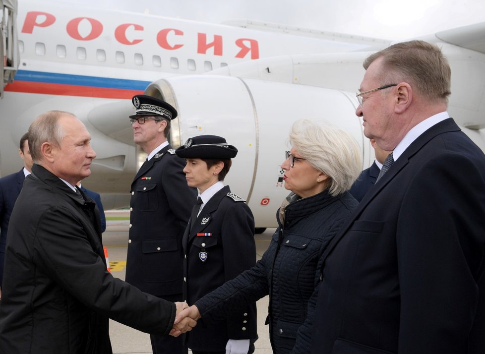 Poslední rozloučení s Jacquesem Chirakem: Vladimir Putin (30. 9. 2019)