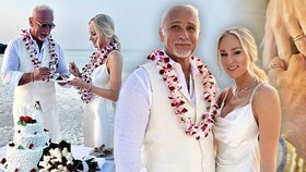 Svatba miliardáře Chlada (61) a dcery (30) Blaženy ze Slunce, seno: Netradiční snubní prsteny!