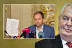 Prezident Miloš Zeman se se chce ještě sejít s končícím ministrem školství Marcelem Chládkem.