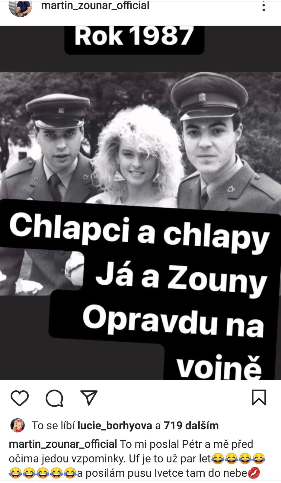 Martin Zounar a Petr Rychlý v seriálu Chlapci a chlapi, společně s Ivetou Bartošovou