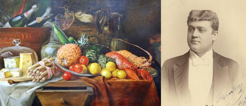 Jan rytíř Skramlík byl nejen talentový malíř a operní pěvec, ale také švihák a gurmán. V malbě se věnoval portrétu a historickým tématům, ale nevynechal ani jídlo.