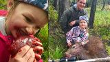 Otec nechal dceru sníst syrové srdce jelena, kterého sama zastřelila