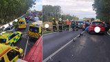 Hromadná nehoda na Plzeňsku: Zranilo se 6 lidí, včetně 2 dětí