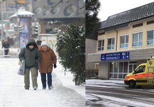 Pražští záchranáři vyjížděli v Praze ke dvěma desítkám úrazů chodců.