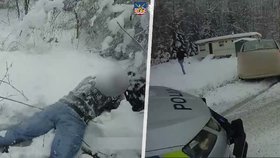 Řidič v Chodově ujížděl policii, zastavil ho až výstřel