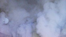 Požár skladu pyrotechniky v Chomutově