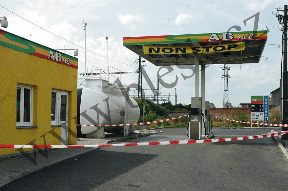 Na této benzínové pumpě v Ústí došlo k vraždě