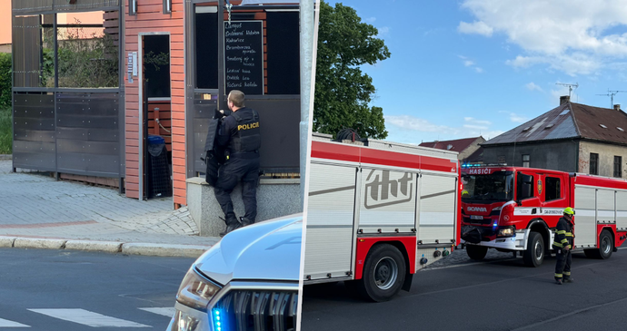 Ozbrojený muž se pohyboval v centru Chomutova. (16.5.2026)