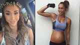 Fitness modelka v očekávání: Ukázala svůj těhotenský „pupek“!