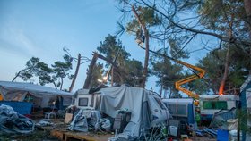 Škody po bouřkách v Chorvatsku (21.7.2023)