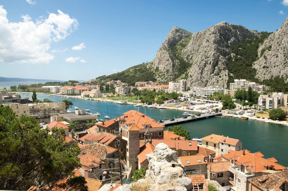 Omiš, Chorvatsko.