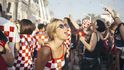 Červenobílé peklo. Ve Splitu si Chorvaté užívají finále fotbalového MS