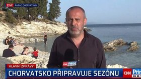 Reportér CNN Prima News Patrik Kajzr v Chorvatsku (17. 5. 2020)