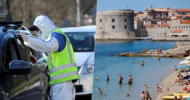 107 Čechů se vrátilo s koronavirem z Chorvatska. Rakušané vydali nejvyšší varování