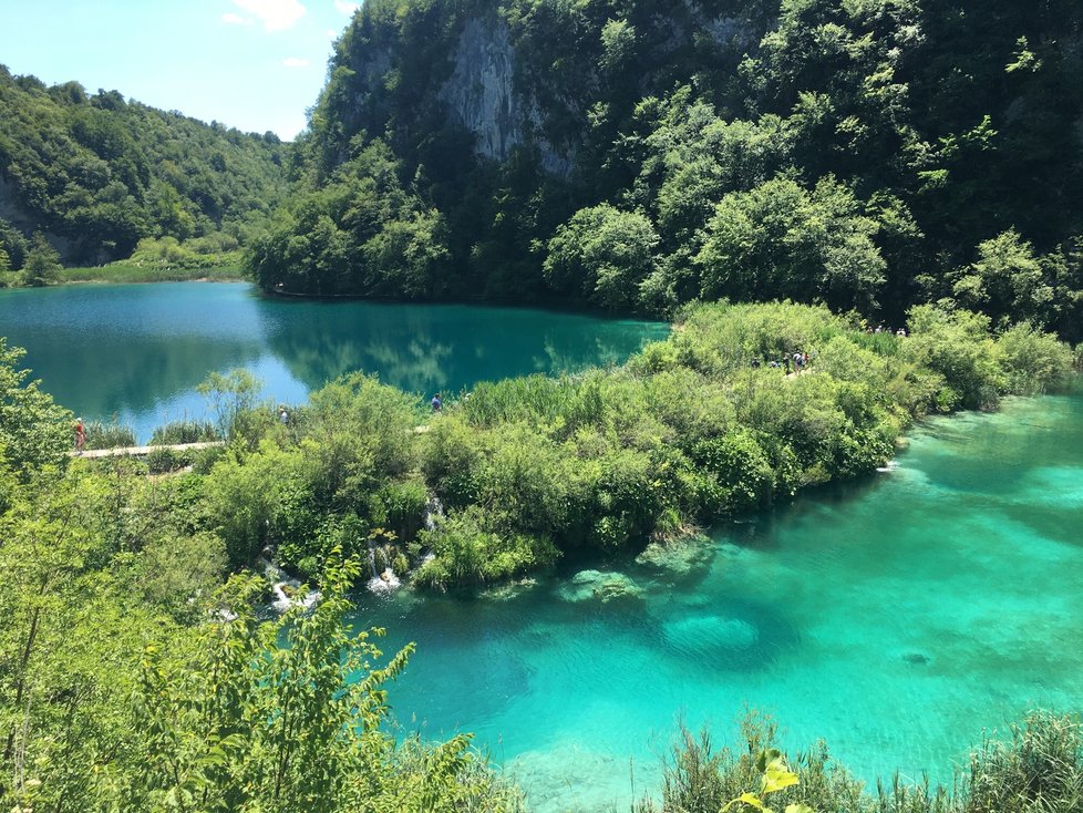 Dovolená v Chorvatsku 2021 covidu navzdory: Plitvická jezera (červenec 2021)